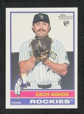 2025 Topps Heritage Rookie #541 - Zach Agnos RC - Colorado Rockies