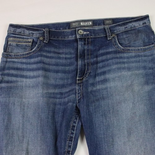 BKE Tyler Jeans Mens 38S Denim Stretch Straight Whisker Cowboy Western 40x30 - Picture 2 of 13