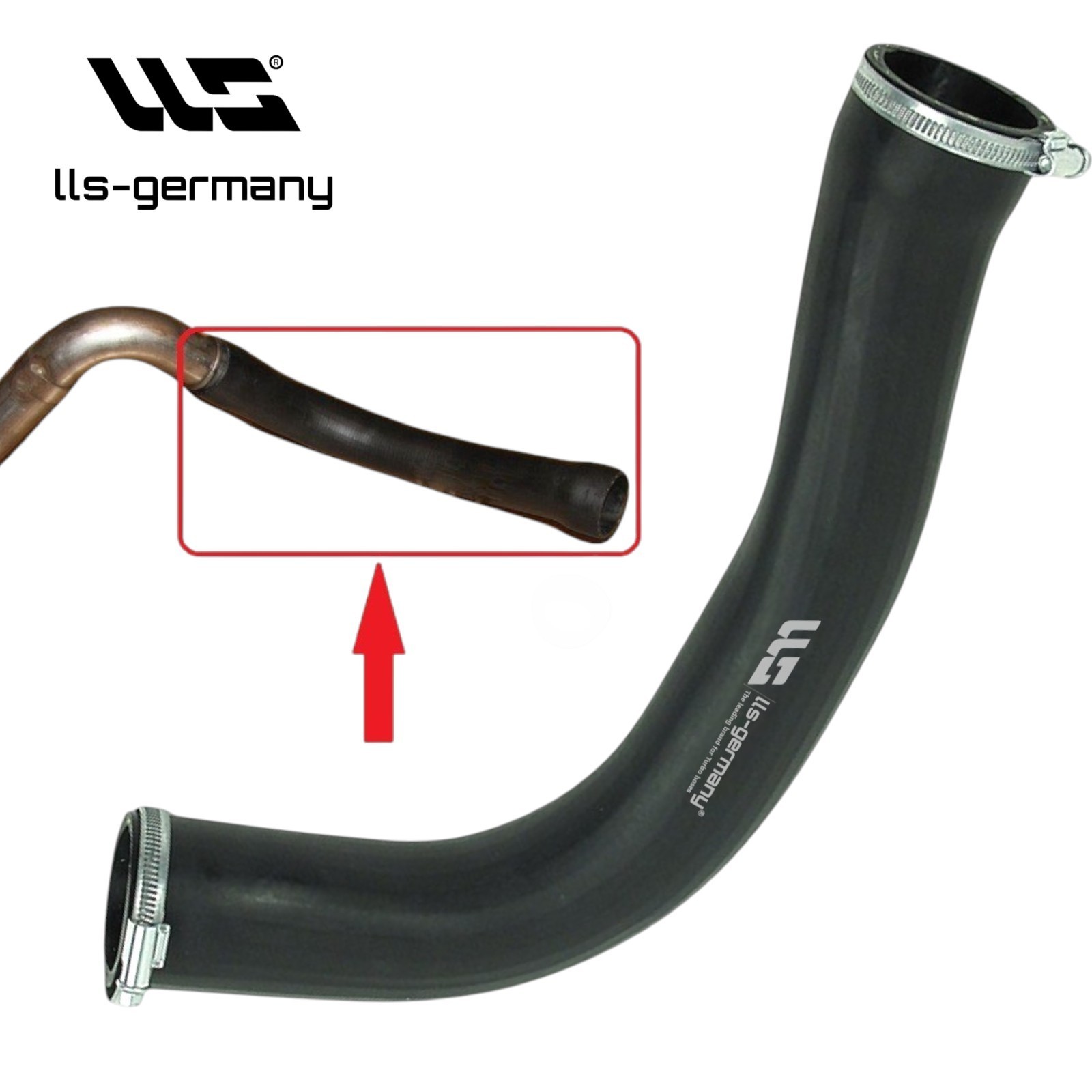 Turbo Hose Charge Air Hose For RENAULT LAGUNA III GRANDTOUR 1.5 dCi Bottom