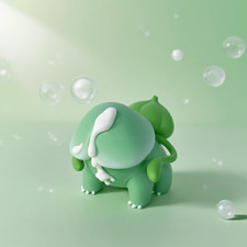 1pcs Cute Green Dinosaur Figurine - Pastel Chibi Model, Desktop Decor & Gift NEW