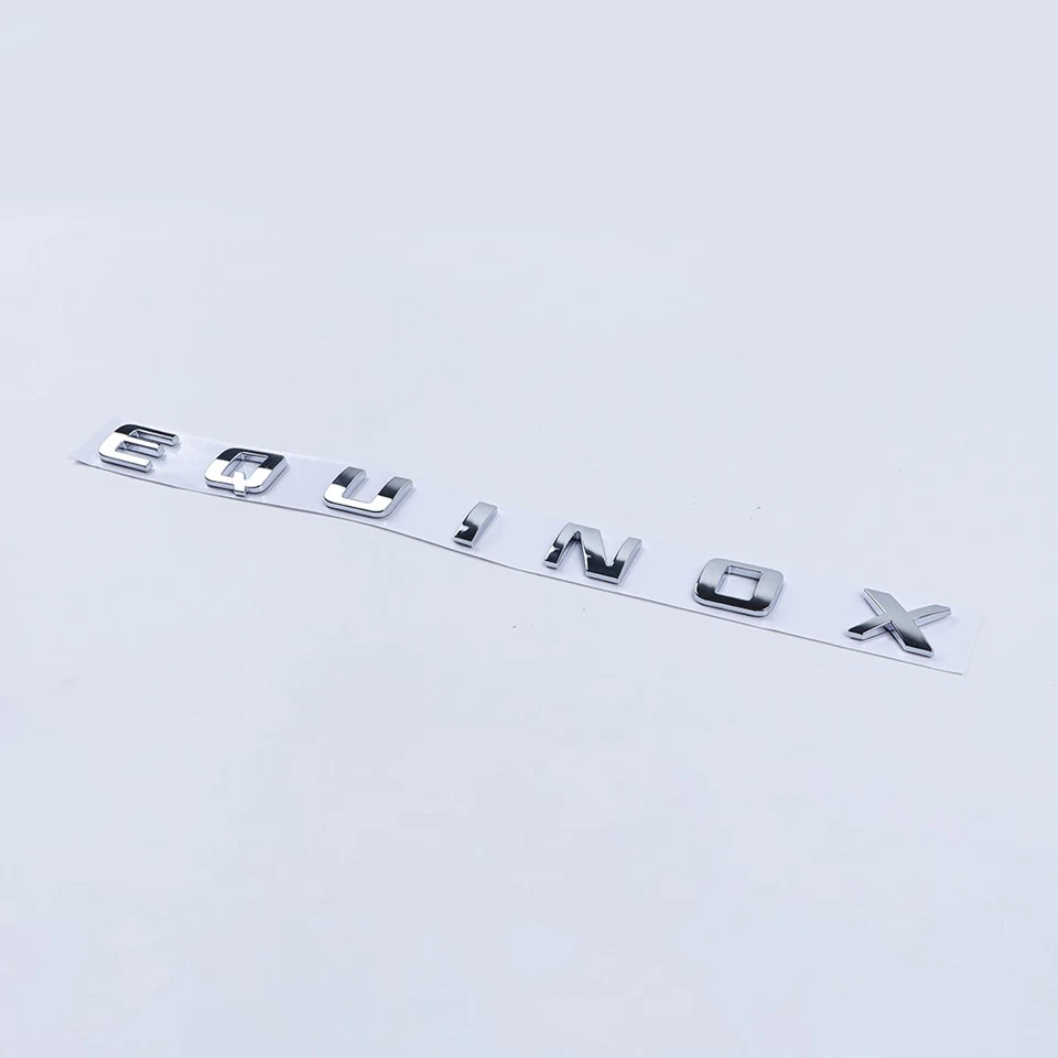 For Equinox Left or Right Door Nameplate Letter Badge Emblem Sport Gloss Chrome Foto 2 de 3
