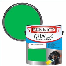 Chalk Emulsion Paint Green Matt Finish Walls Ceilings Furniture Vinyl Home Tin