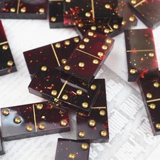 High Quality Rectangle Resin Silicone Molds Domino Crafts Epoxy Casting Mould