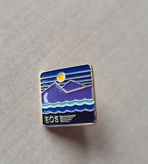 NASA EOS Earth Observing System Space Exploration pin badge