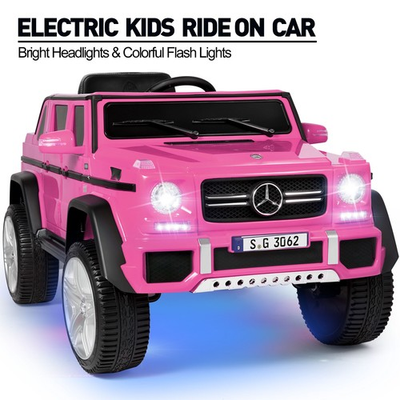 #ad JOYLDIAS Pink 12V Kids Ride On Car Mercedes Benz Electric Toy 3 Speeds w Remote $249.99