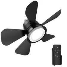 Ceiling Fans with Lights and Remote, Low Profile Ceiling Fan, 3000-6000K Dimm...