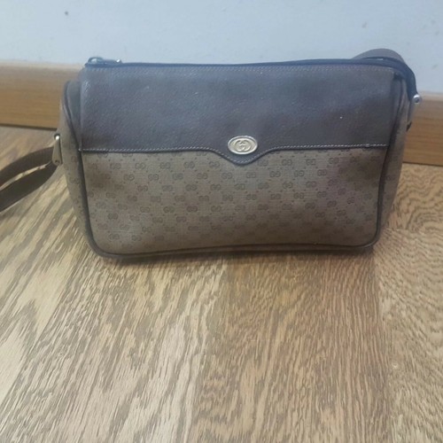 Borsa Tracolla Gucci Vintage Originale 60s 70s bag shoulderbag canvas  monogram | eBay