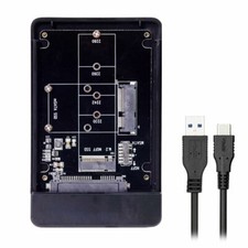USB Type-C to Combo M.2 NGFF B-key mSATA SSD Converter Case Enclosure Adapter