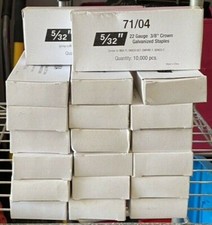 22 Gauge Galvanized Steel Upholstery Staples 3/8" crown 5/32" Length 71 series