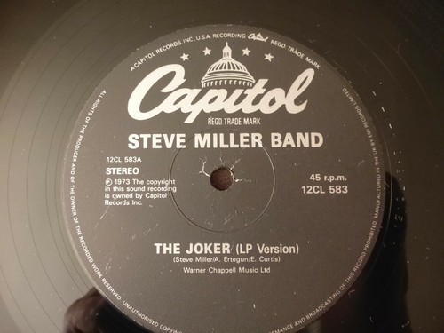 STEVE MILLER BAND THE JOKER 1973 RECORDING 1990 CAPITOL RECORDS UK 3 TRACK 12" - Picture 6 of 6