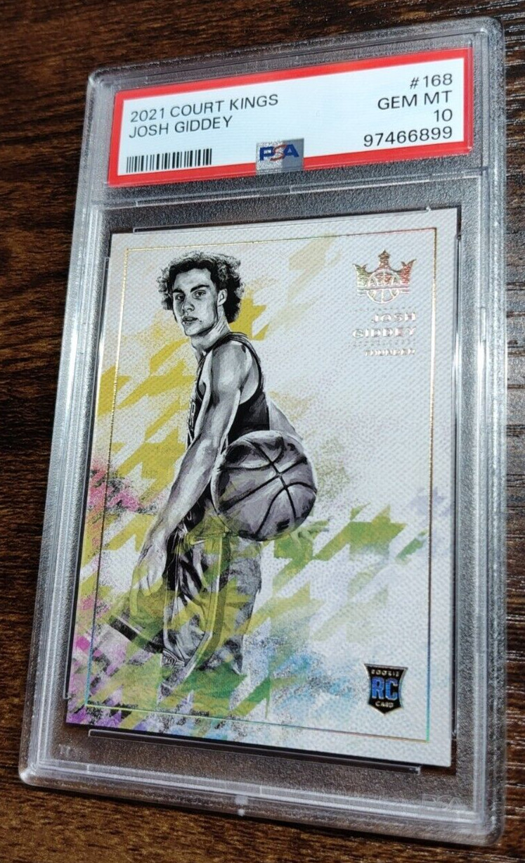 2021 Court Kings Josh Giddey RC #168 PSA 10! LOW POP! ROOKIES IV SSP!