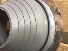 2 Boots#5 HIGHT TEMP Metal Roofing Pipe Boot Flashing, 4" to 7" Pipes, Gray