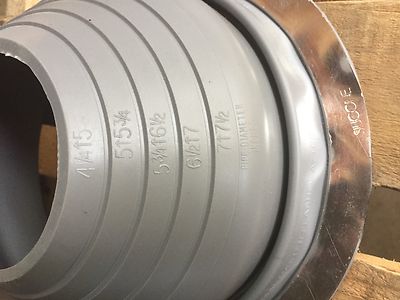 2 Boots#5 HIGHT TEMP Metal Roofing Pipe Boot Flashing, 4'' to 7'' Pipes, Gray