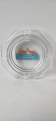 Vintage Howard Johnsons glass cigarette holder ashtray