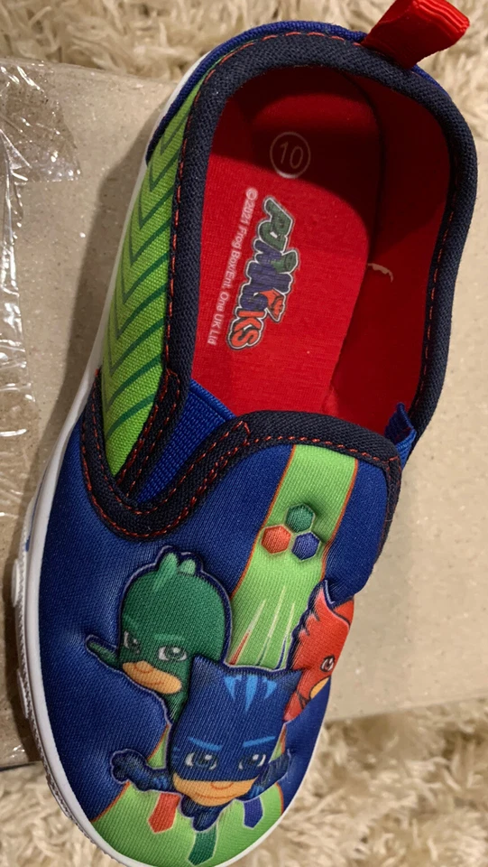 PJ Masks Niños Pequeños Twin Gore Lona Sin Cordones Tenis Deportivos Zapatos: 10 Foto 2 de 3