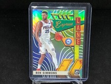 BEN SIMMONS 2019-20 PANINI DONRUSS OPTIC LIME GREEN EXPRESS LANE HOLO #D 1/149