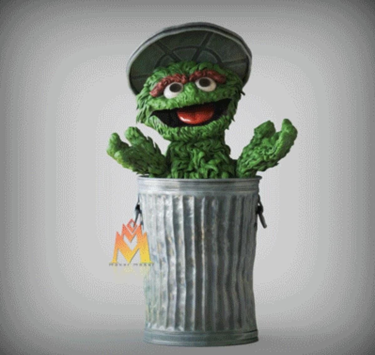 BE@RBRICK OSCAR THE GROUCH Costume V400％ Bearbrick 400% Sesame Street Oscar The Grouch Costume