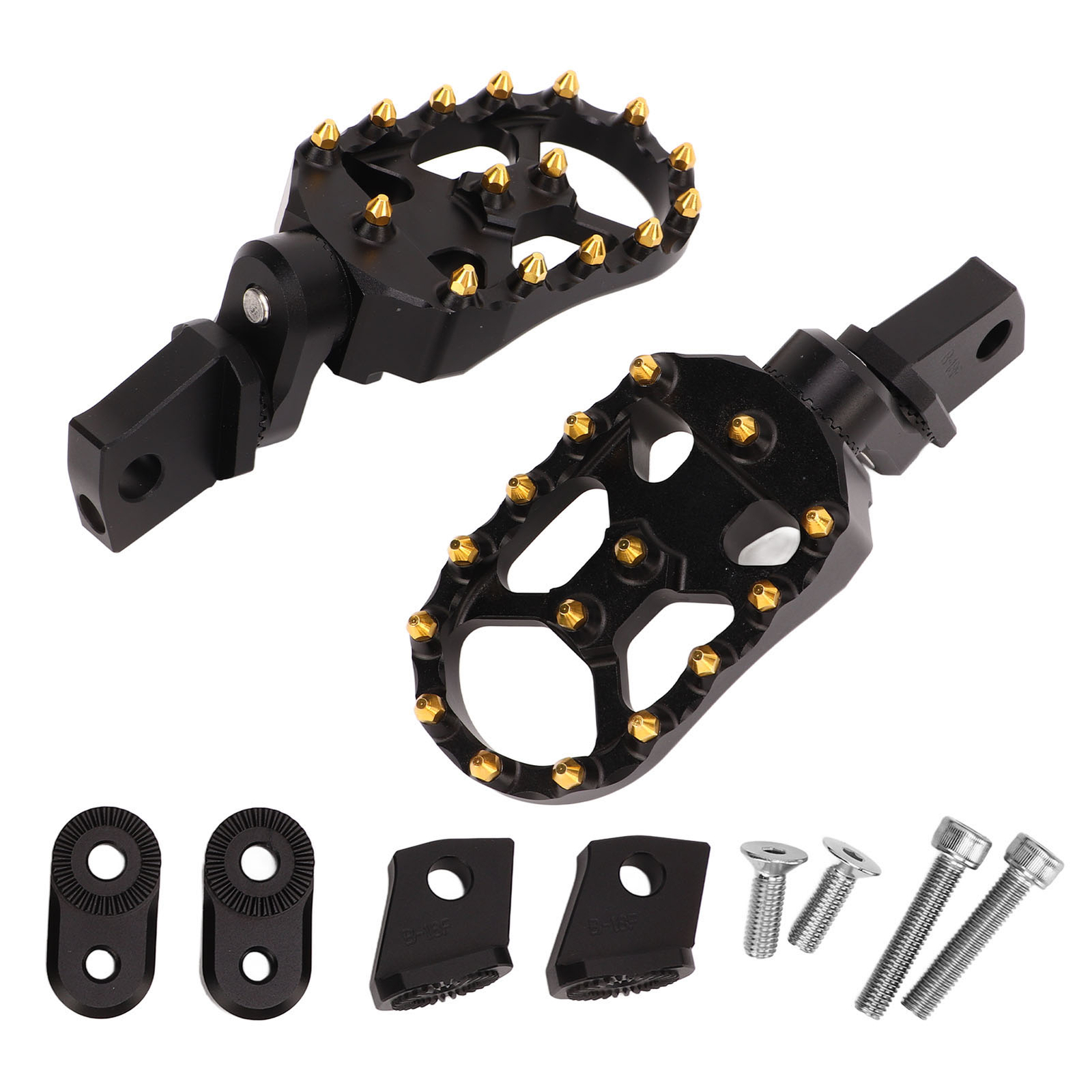 Aumoo Motorcycle Foot Pegs Anodized Stainless Steel Footpegs