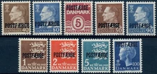 DENMARK. 1967-1975. #Q41-Q48. Parcel Post. Set of 9. VF MNH (BG601)