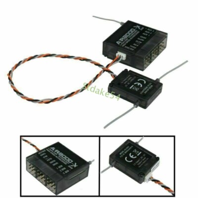 For DX7s DX8 DX9 Dx18 Spektrum 2.4GHz AR8000 8CH Receiver Extended DSMX Channel