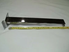 SLATWALL DISPLAY HOOK CHROME 12" CUBED END