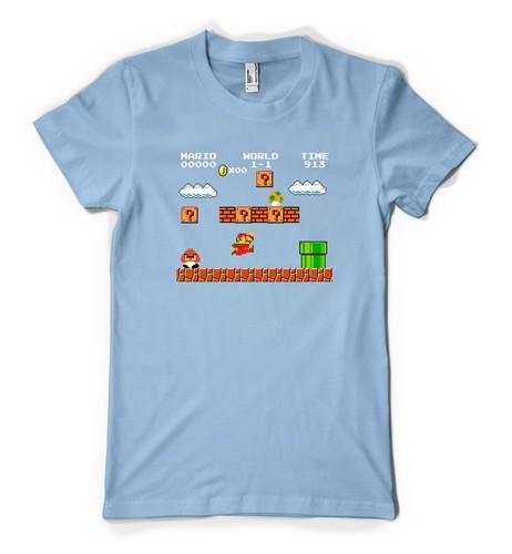 Maglietta Adulto Personalizzata Mario Blocky Bros Super Platform Super Platform - Foto 5 di 9