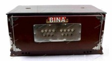 Professioal BINA 7 Stopper 3.25 Multifold Bellow 39 Keys Double Reeds Harmonium