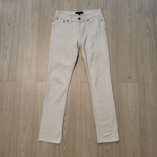 Ralph Lauren US 4 UK 8 W30 L31 White Jeans Low Rise Straight - Picture 2 of 12