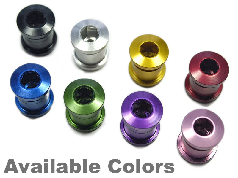 Pernos de plato OMNI Racer WORLDS LIGHTEST para Dura Ace Ultegra Sram BMX PLATEADO Foto 4 de 4