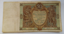 Polish banknote - 1929 - 50 Zlotych - Bank Polski - very good