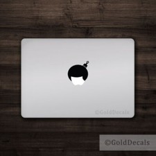 Apple Afro - Mac Apple Logo Cover Laptop Vinyl Decal Sticker Macbook Hair Cultur
