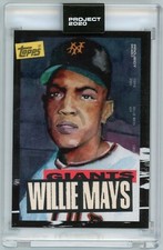 Topps Project 2020 Willie Mays Giants by Jacob Rochester '52 Design Card#101
