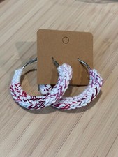 Handmade Crochet Earrings Hoops