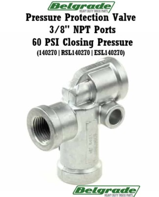 #ad Sealco 140270 Pressure Protection Valve 3 8quot; NPT Ports 60 PSI Closing Pressure $34.50