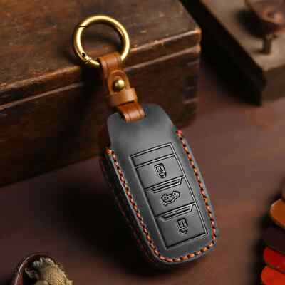 Car Key Case Cover Leather for Changan Cs75 Dt Xt Cs55 Cs35plus Cs85 Fob Keyring