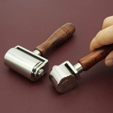 Leather Craft Press Crease Edges Tools Steel Bearing Roller Glue Rolling DIY