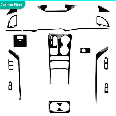 27Pcs Glossy Piano Black Kits Full Interior Trim Sticker For Kia Stinger 2018-23