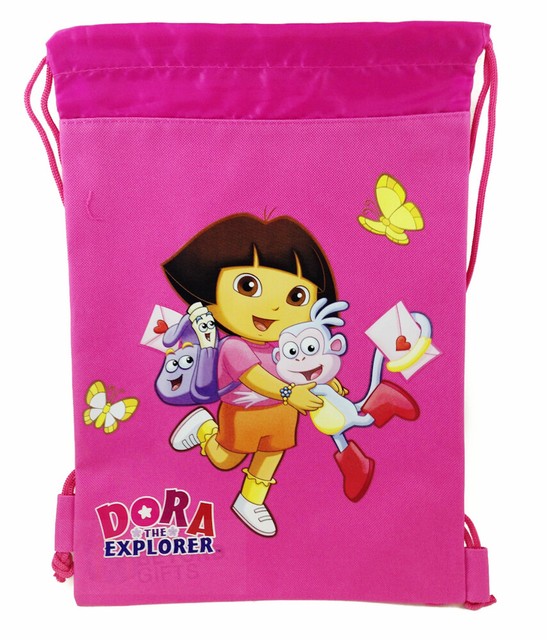 Dora the Explorer Drawstring Theme Park Tote Bag Backpack Gym Bag Hot