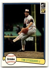 1982 Donruss Tim Stoddard . Baltimore Orioles #131