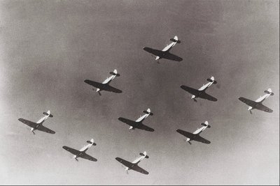 Blechschild 507007 Hawker Hurricane in Formation 1943 Dnd Pa 145280 A4 12x8 Alumi