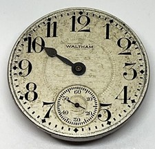 WALTHAM POCKET WATCH MOVEMENT 17 Jewels 16s 1919 Runs