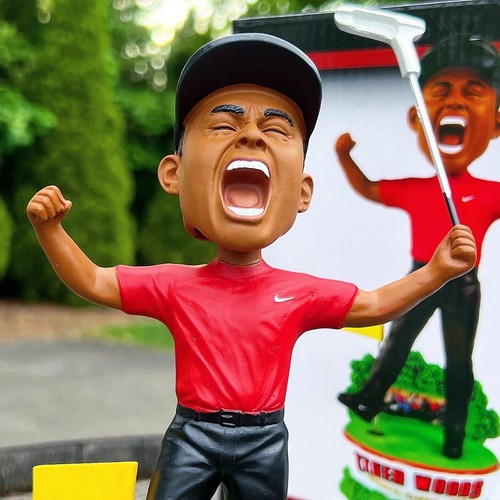 TIGER WOODS 2019 Augusta "Masters" Championship Golf PGA Nike Bobblehead - Picture 4 of 11