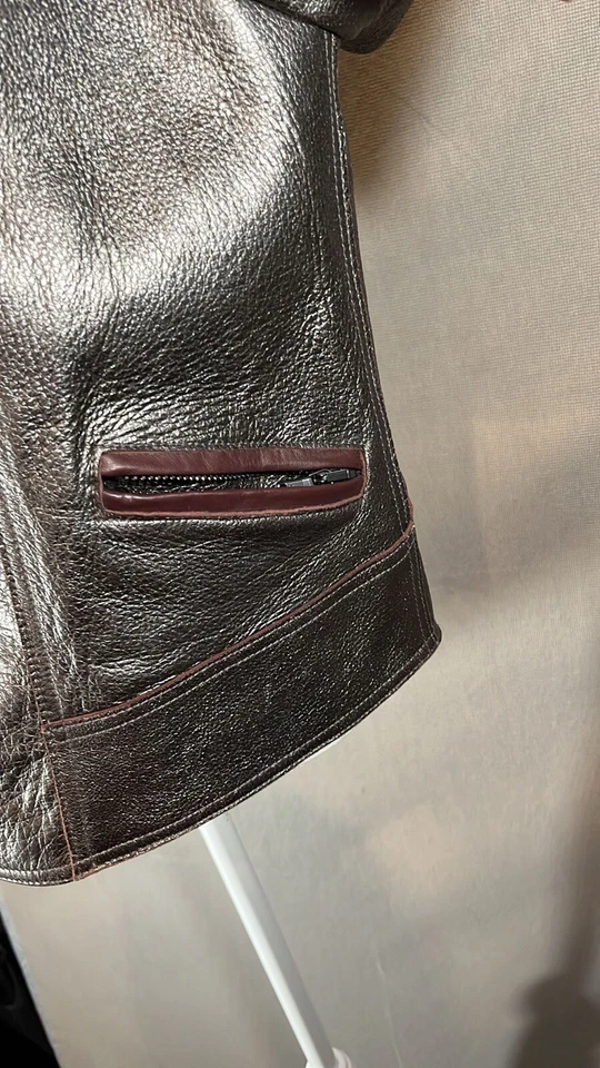 Chaqueta de cuero para mujer Philip Lim talla 10 Foto 4 de 4