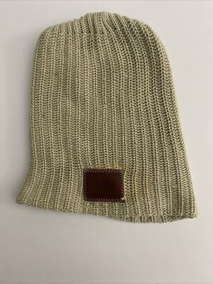 Love Your Melon Ivory Knit Beanie Love Your Melon Womens One Size Ivory Cotton Knit Beanie USA  main image 2
