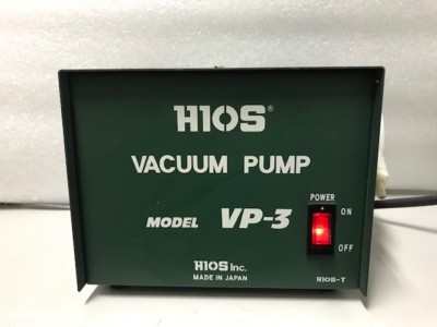 Hios VP-3 Vacuum Pump AC100V 50/60Hz 43/40W Airflow 25l/min Vacuum