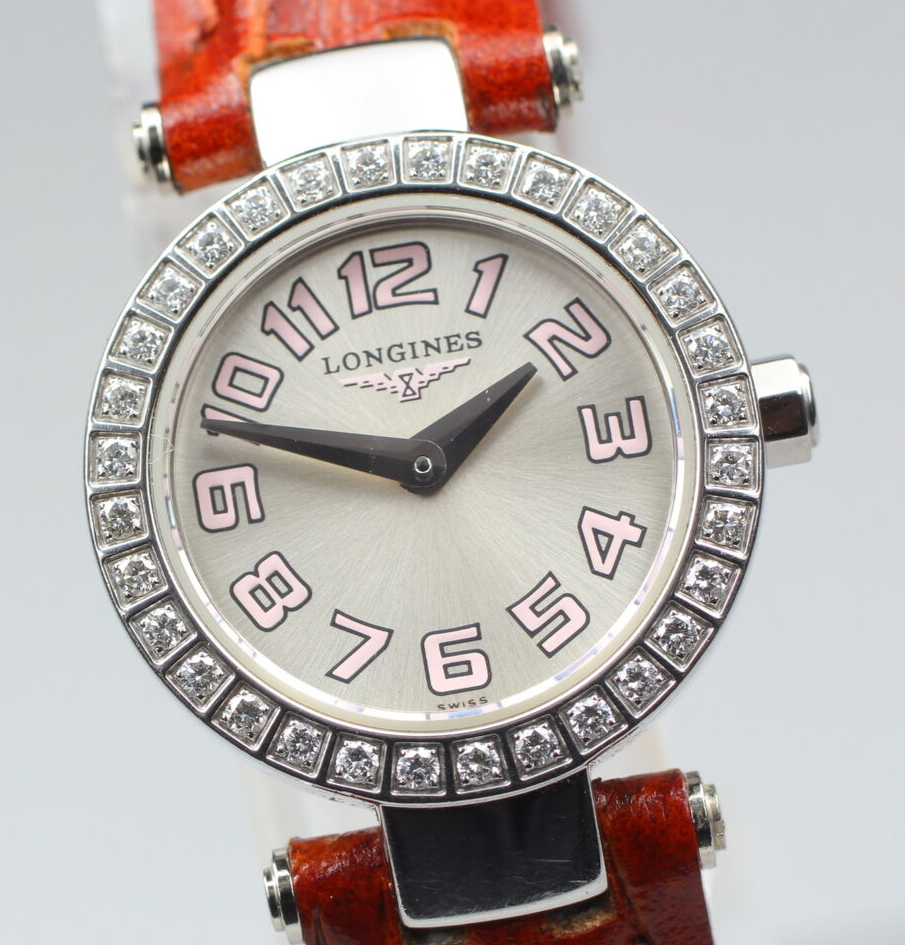 Longines DolceVita L5.174.0 Diamond Bezel Quartz 20mm Ladies Watch Swiss