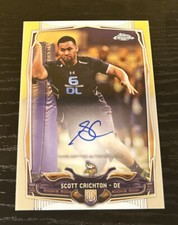 2014 Topps Chrome Scott Crichton Rookie Auto