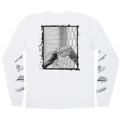 Creature GUEST CAPTURE LONG SLEEVE Skateboard Shirt WHITE