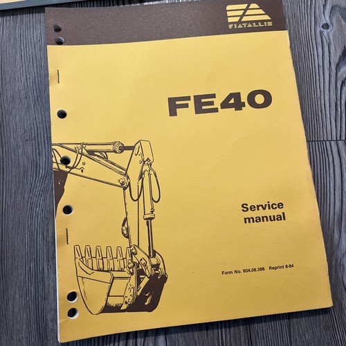 8 Fiat Allis Excavator service operation maintained manual FE18 FE20 FE28 FE40 - Picture 2 of 11