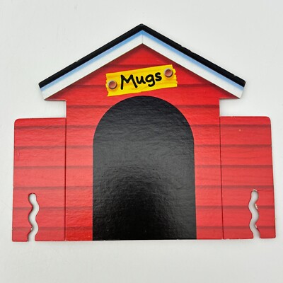 Fraidy Cats Red Cardboard Doghouse 1994 Replacement Pieces Parts Mugs